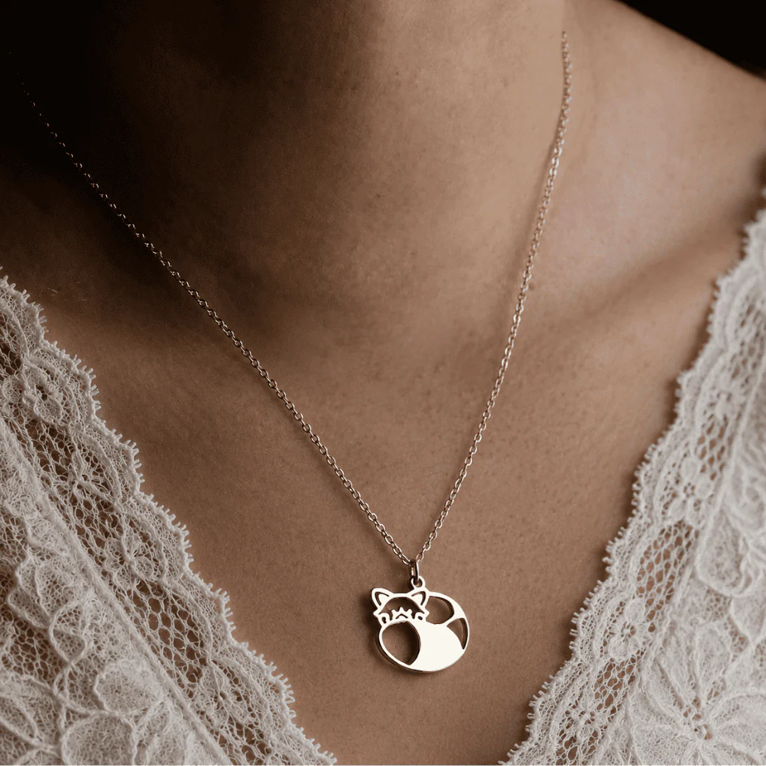 Collier Panda Roux